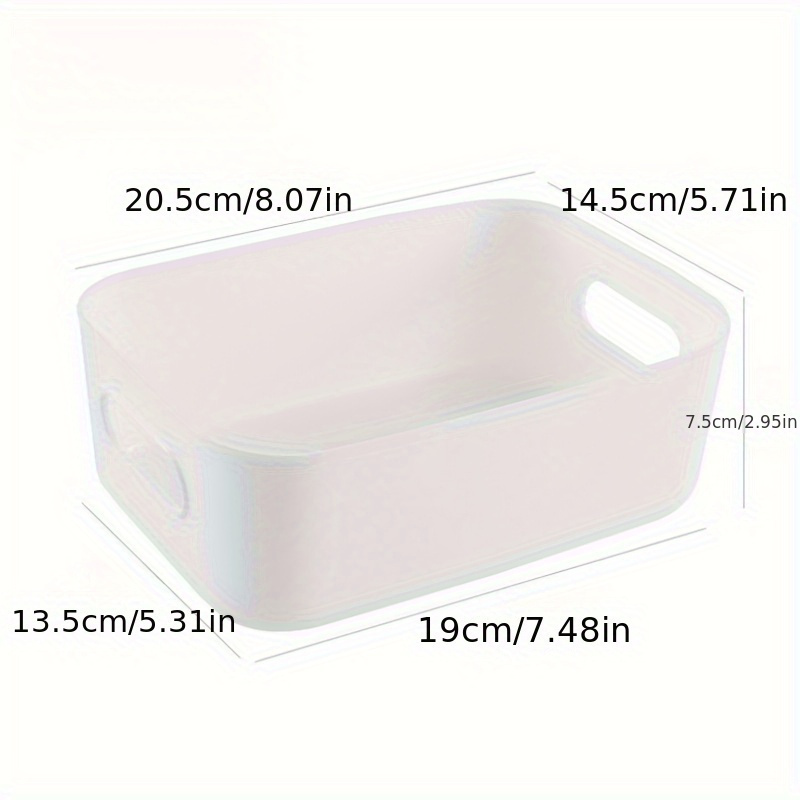 10pcs Multifunctional Storage Box - Cosmetics, Snacks, And More - Durable Plastic Organizer Box For Kitchens, Bathrooms, And Dorms, Shelf Baskets