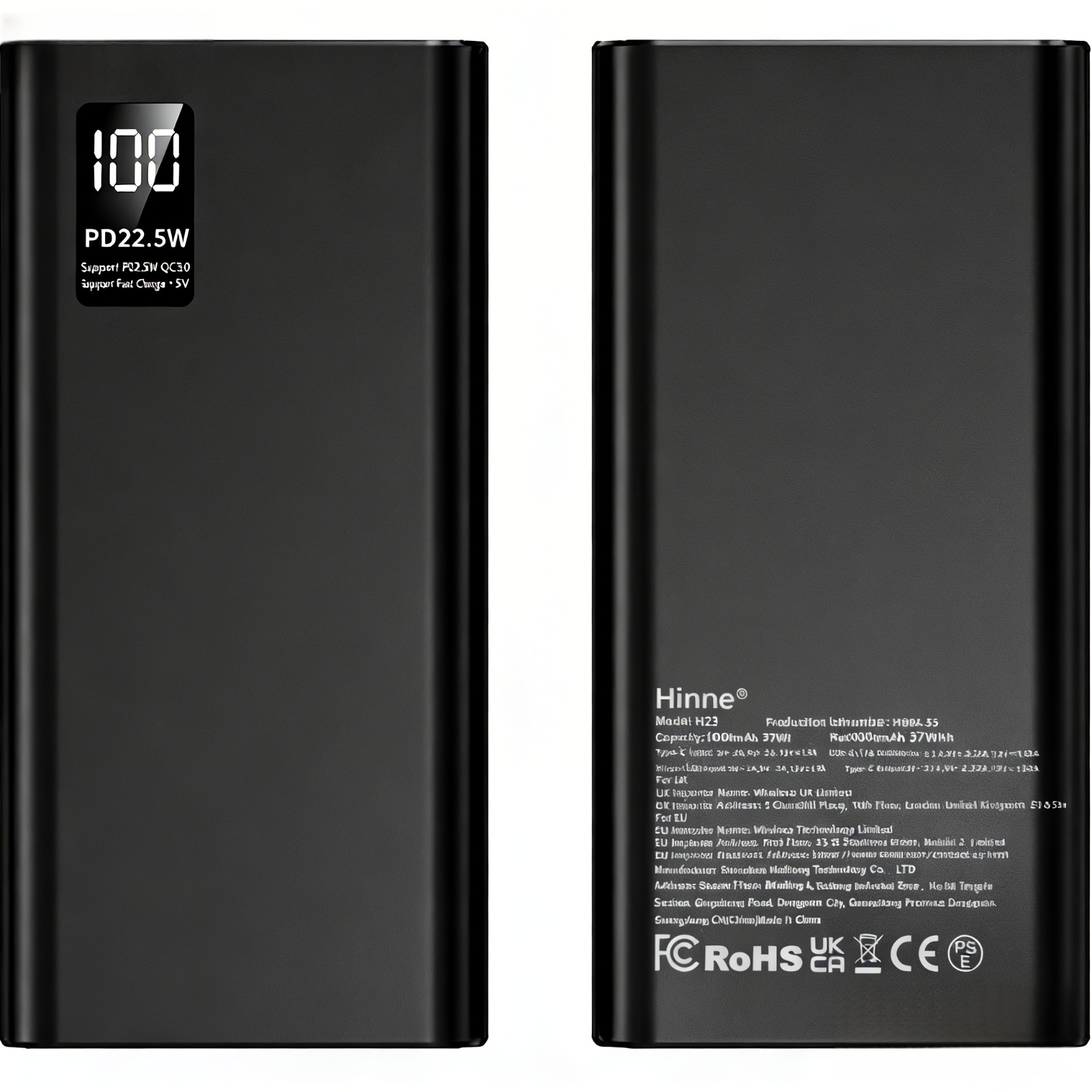 Bateria Externa 20000Mah/10000Mah com Ecrã 8