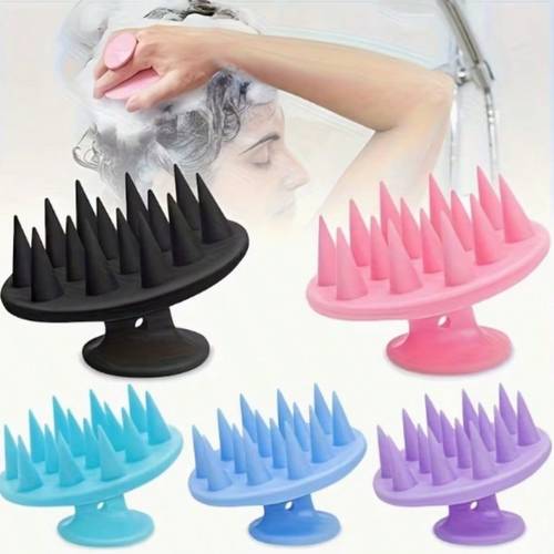1pc vivid scalp massager soft brush for gentle exfoliation and a experience promotes stimulates blood flow anti mildew easy to clean and conditioning vivid design brush