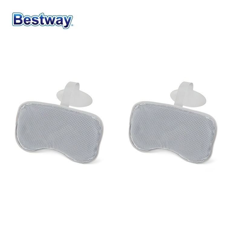 60316 2pcs/1per Grey Padded Pillows Spa Replacement, Portable Spa Cushion For Patio, Home, Spa Supplies And More!