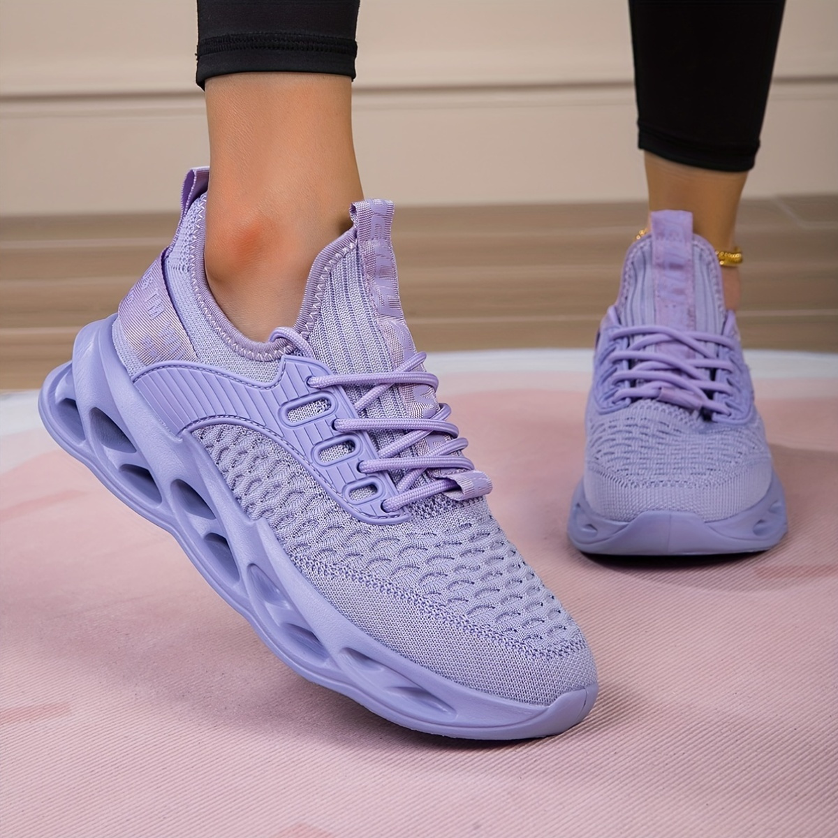 Nike Purple High-Top Athletic Shoes with Breathable Knit Nike Air Zoom Mercurial Superfly X Elite Firm Ground  main image 3