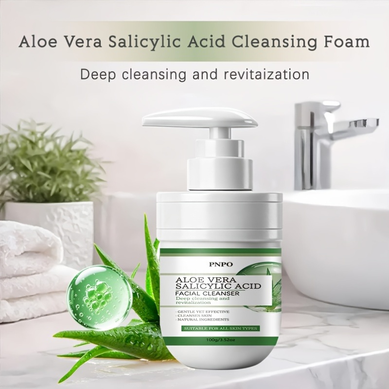 aloe vera cleansing facial wash 100g 3 52oz - Temu Qatar