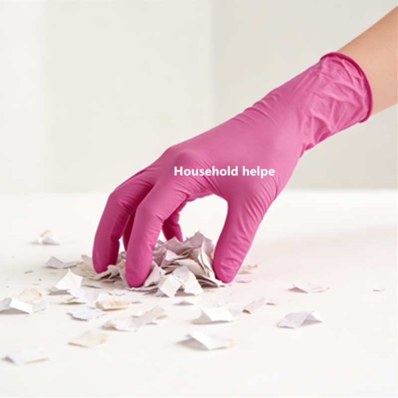 6/10 Pairs Disposable Nitrile Gloves | Isolate Stains, Prevent Dirt and Oil, Ideal for Wiping Windows, Mopping Floors, Washing Cloths, and Dishes, Frees Hands from Roughness, Essential for Home Use - Image 11