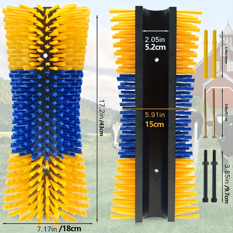 item picture multifunctional   brush set for livestock complete kit of massage and scratching tools for cattle horses sheep and   with fixing screws
