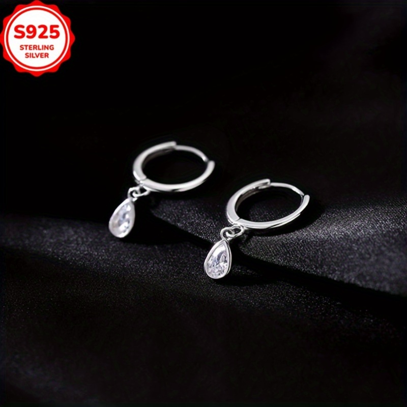 925 Sterling Silver Teardrop Earrings for Daily Wear
