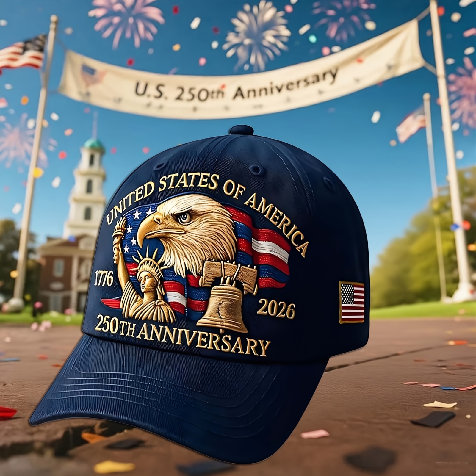 mens 250th anniversary usa   baseball lightweight design featuring a bald   and the   with     with 1776 2026 comfortable for   and     gift for history lovers and   eve