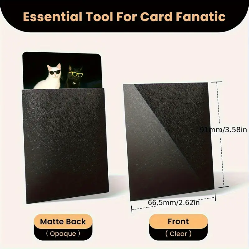 trading card single sleeves Mlikero 100 Piece Card Protector Sleeves Single Pack