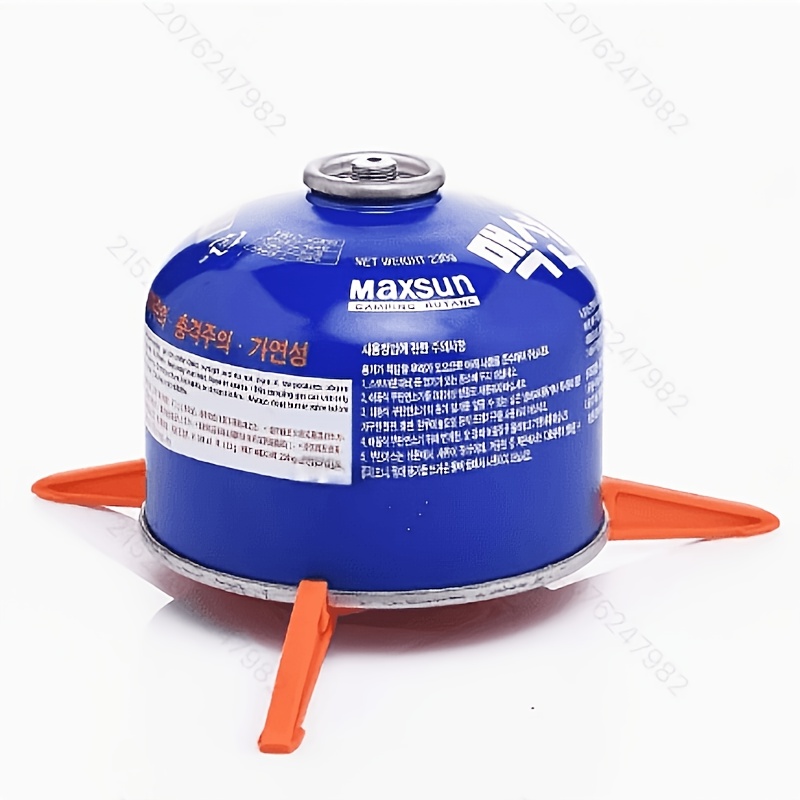 TEMU Portable Bracket For Outdoor Gas Tanks, Designed To Hold Air Cylinders For Camping Stoves. It Features A Lightweight And Foldable Design, Making