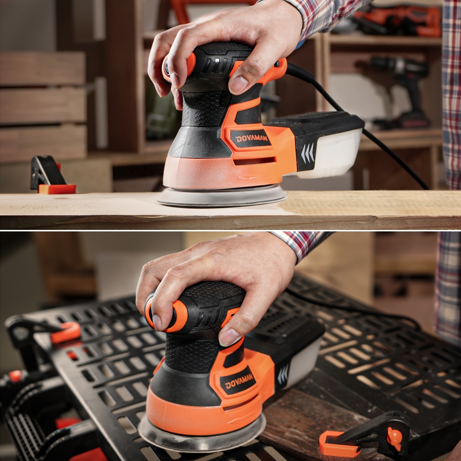 DOVAMAN ROS01A Random Orbit Sander Blue