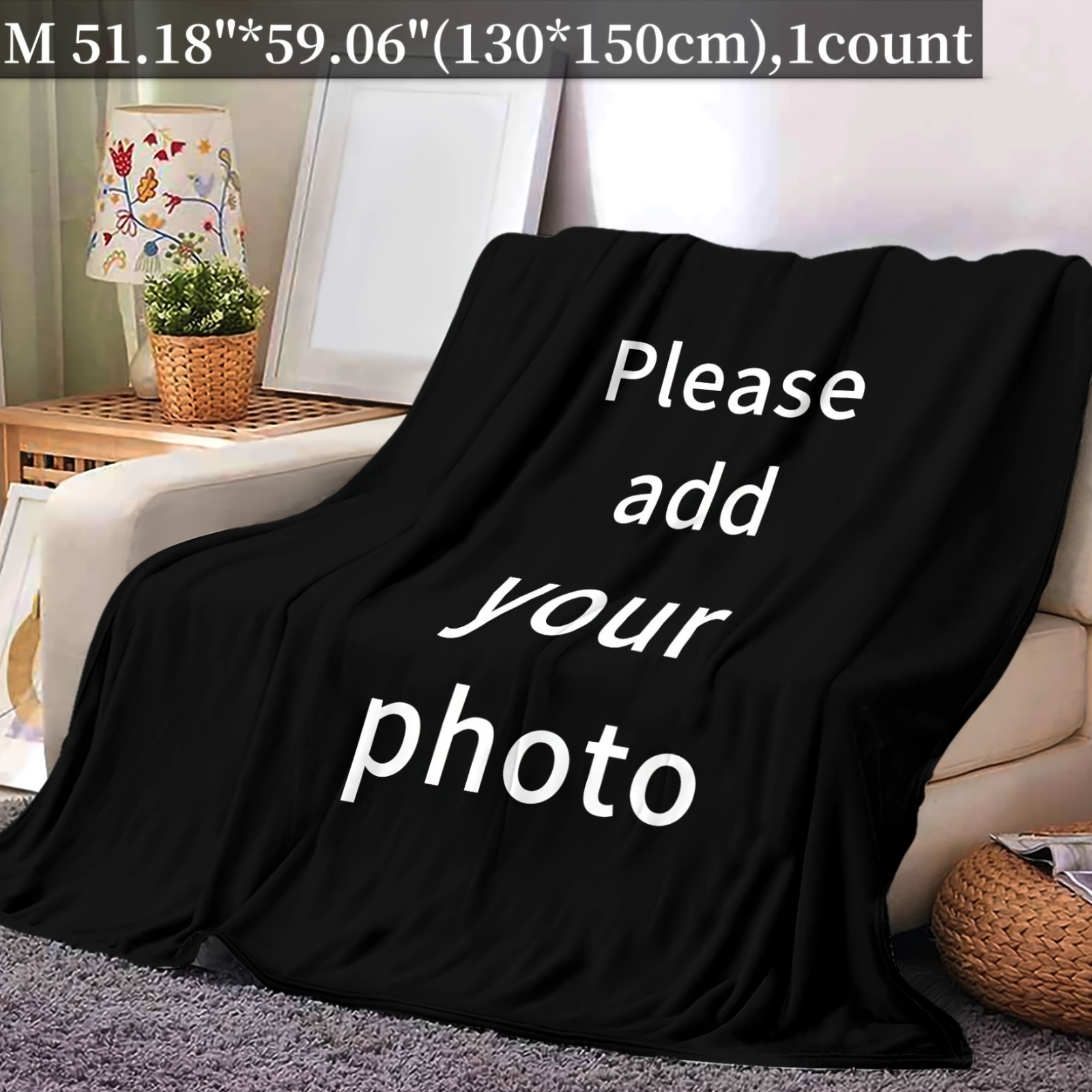 Custom Photo Flannel Blanket - Soft and Warm Personalized Gift
