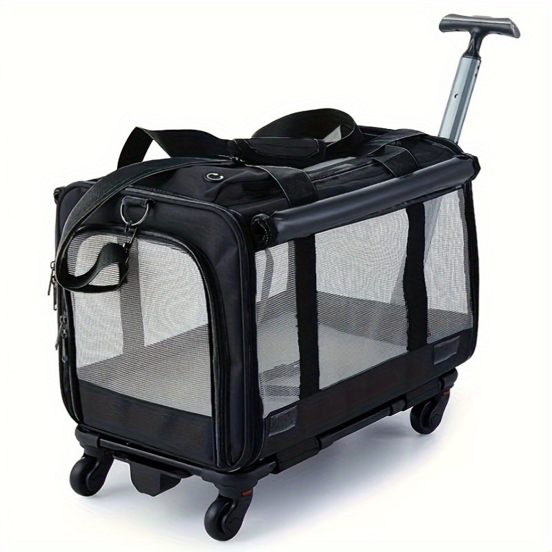 item picture portable pet stroller   removable base   cat carrier on wheels for your furry friend