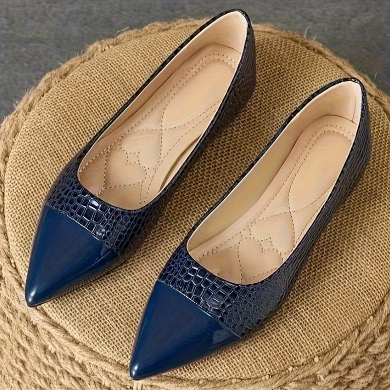 blue flat shoes sold on Temu United States