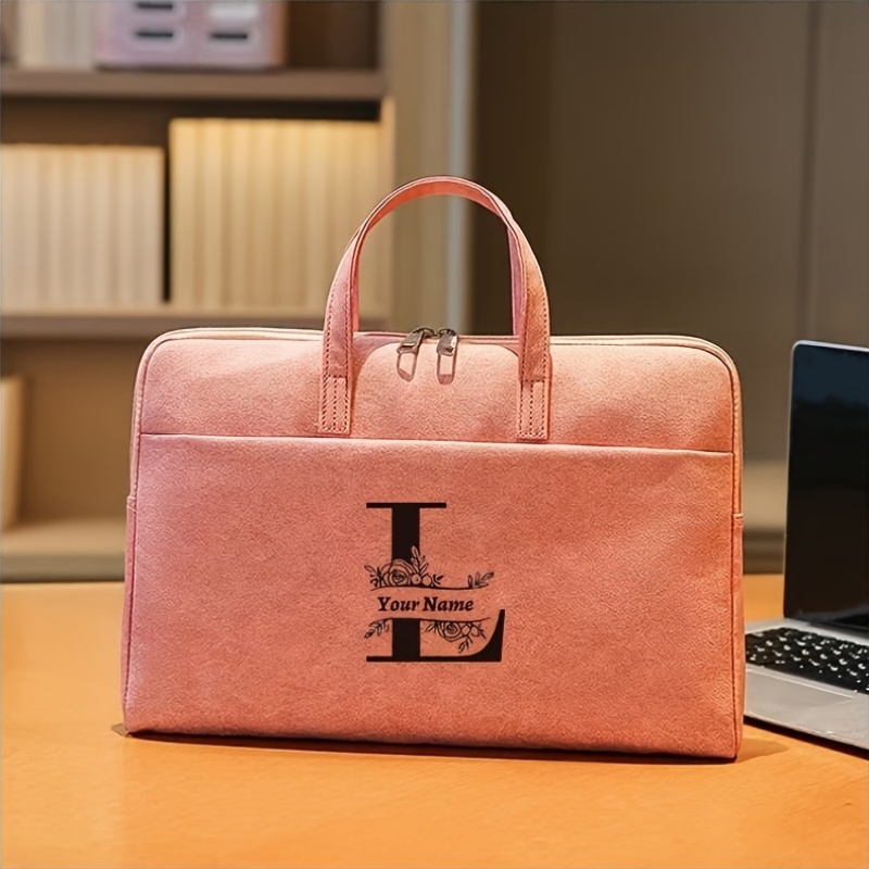 Personalized 15.6-Inch PU Notebook Bag