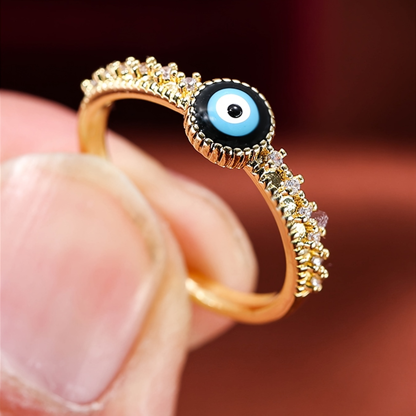 Demon Eye Adjustable Opening Temperament Band Ring