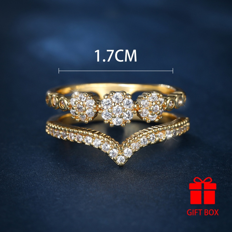 Copper Ring with Opal Zirconia Accessory for Women Daily and Gift Occasions