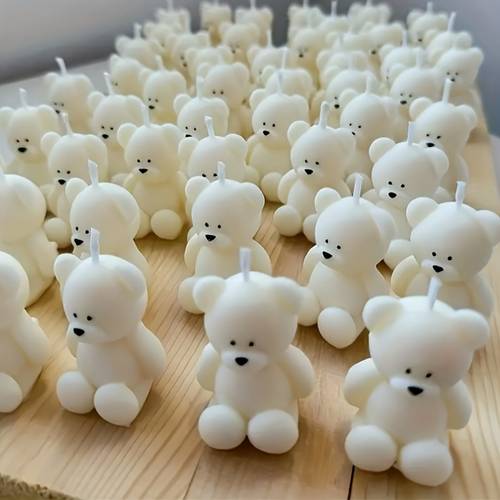 cute little bear silicone mold made from soft silicone designed for a of crafting projects such as candle making and plaster decorations