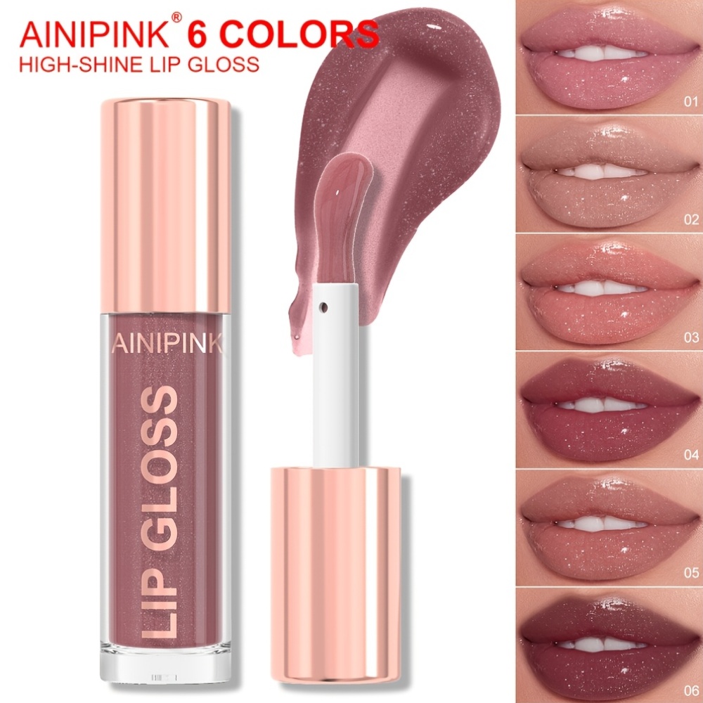   1pc pearlescent lip gloss waterproof sweatproof nontransferring pearlescent   large brush head smooth   application       unique mint ingredients stickiness