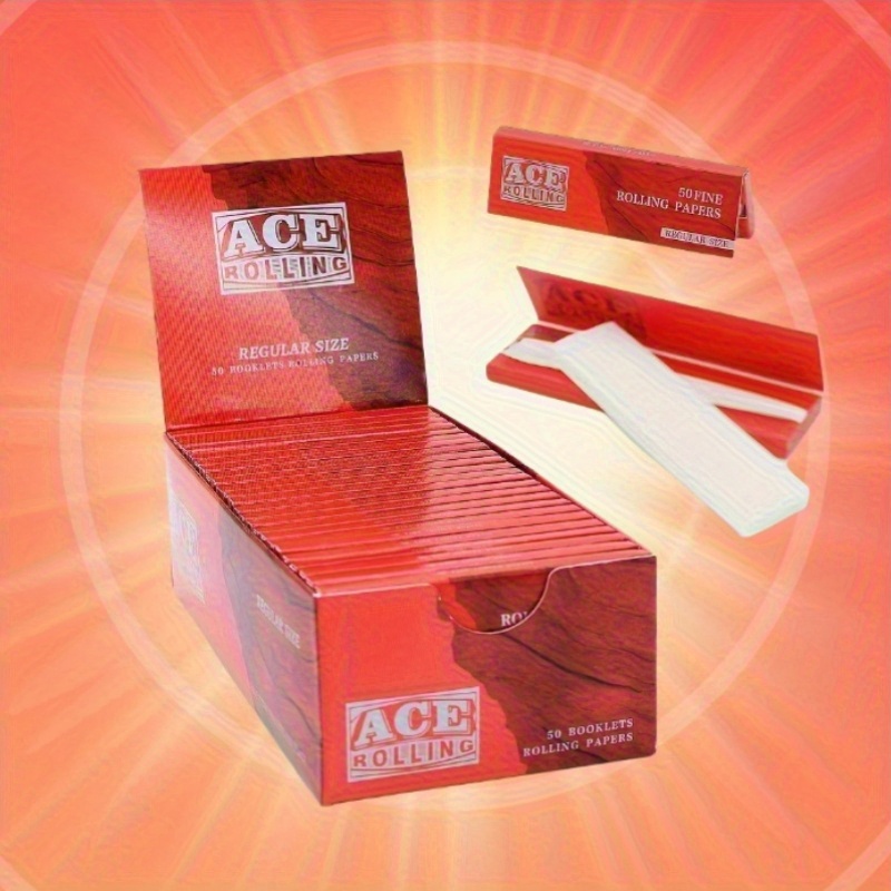 50 Booklets, Rolling Papers, Regular Size Cigarette Rolling Papers *  Rolling Papers