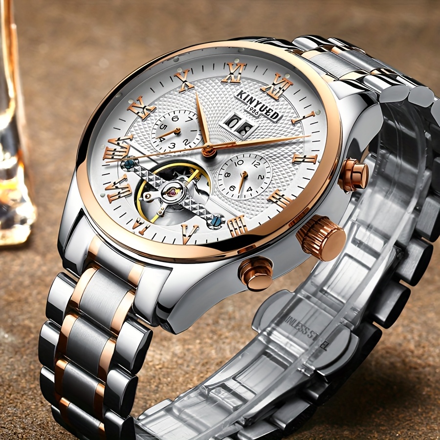 Men's Multifunctional Full Automatic Mechanical Skeleton Tourbillon Watch