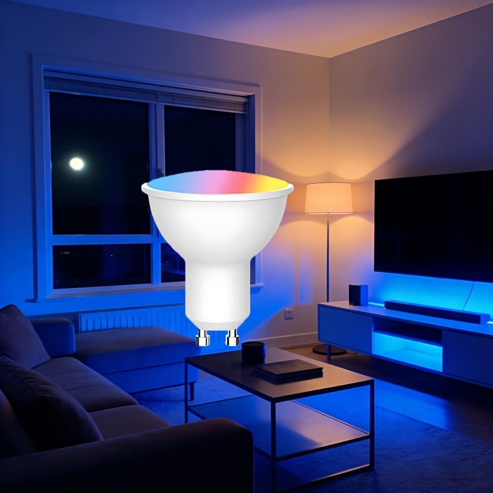6pcs GU10 WiFi Smart LED Bulbs with Color Changing Features