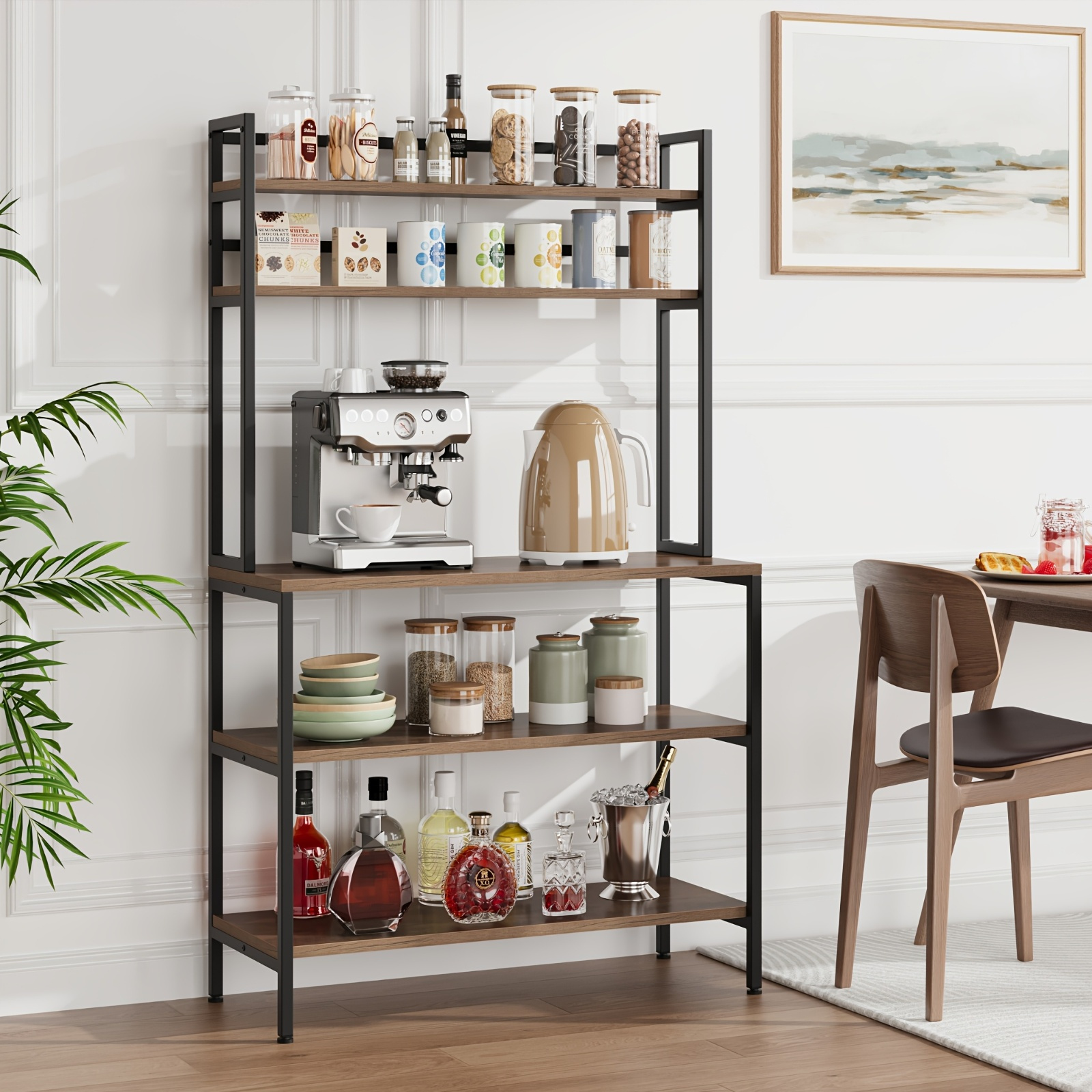 fultru bakers rack storage tier free standing kitchen Temu