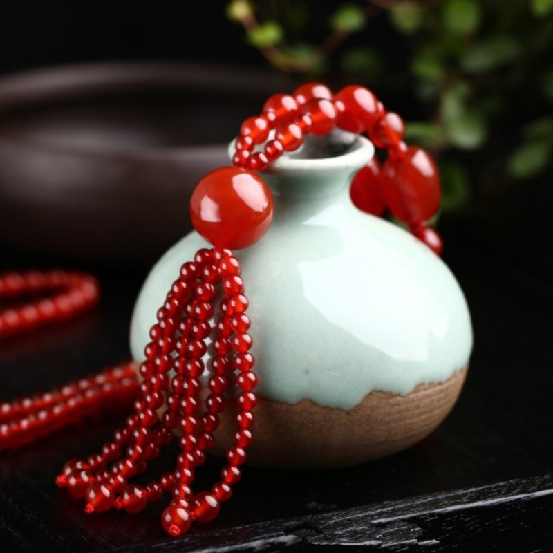 Nautical Tribal Style Agate Y Necklace for Women