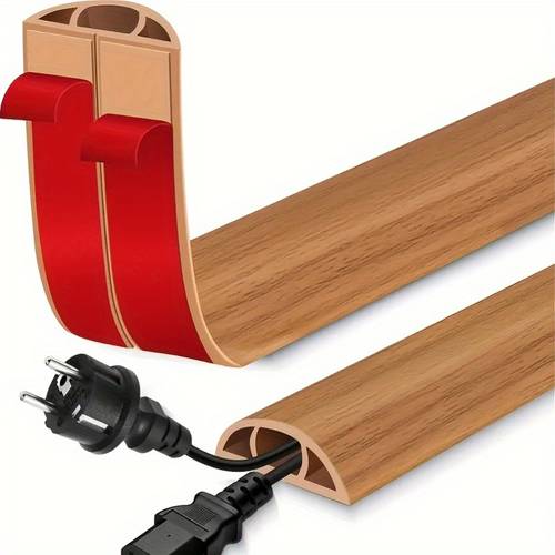 1 roll wood grain color 78 74 inch self floor cable protector pvc floor self wire hider anti slip for home and office 39 37 78 74 inch 2 sizes