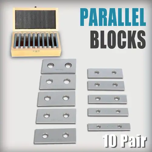 Parallel Block Freis Breeze Blocks Parallels Machinist WFLNHB 20-Pair Steel Parallel Blocks ...