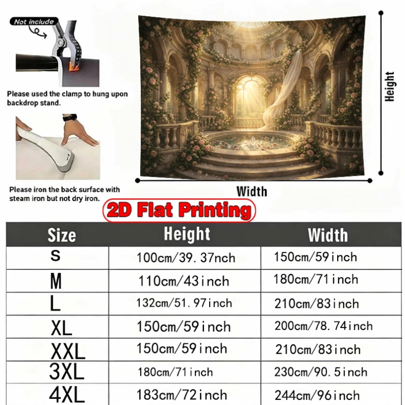 Golden Column Palace Hall Decor Theme Backdrop