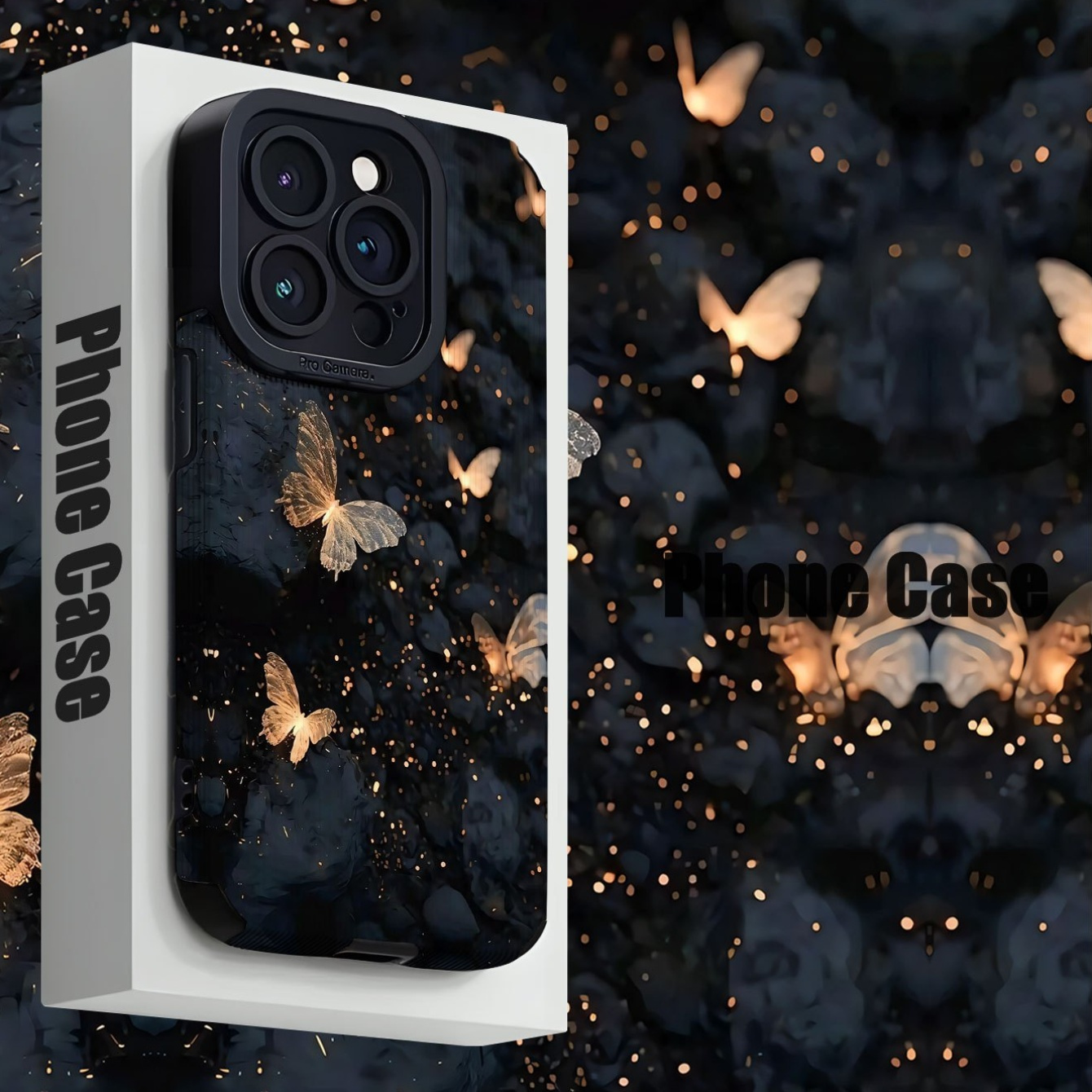 Butterfly Patterned Phone Case for Iphone 15/15 Plus/15 Pro/15 Pro Max, Iphone 14/14 Plus/14 Pro/14 Pro Max, Iphone 13/13 Pro/13 Pro Max, Iphone 12/12 Pro/12 Pro Max, Iphone 11/11 Pro/11 Pro Max/Iphone 7/8/Iphone X/XS, Dirt-Resistant And Shockproof.
