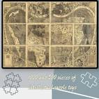 500 sztuk/1000 sztuk, papierowy puzzle, diy puzzle, antyczna mapa świata, elegancki album map wyciskany, odpowiedni do puzzle czasowe, puzzle domowe, interaktywny puzzle dla par; puzzle bożego narodzenia, puzzle walentynkowe, puzzle prezent urodzinowy; zabawka edukacyjna, elegancki prezent