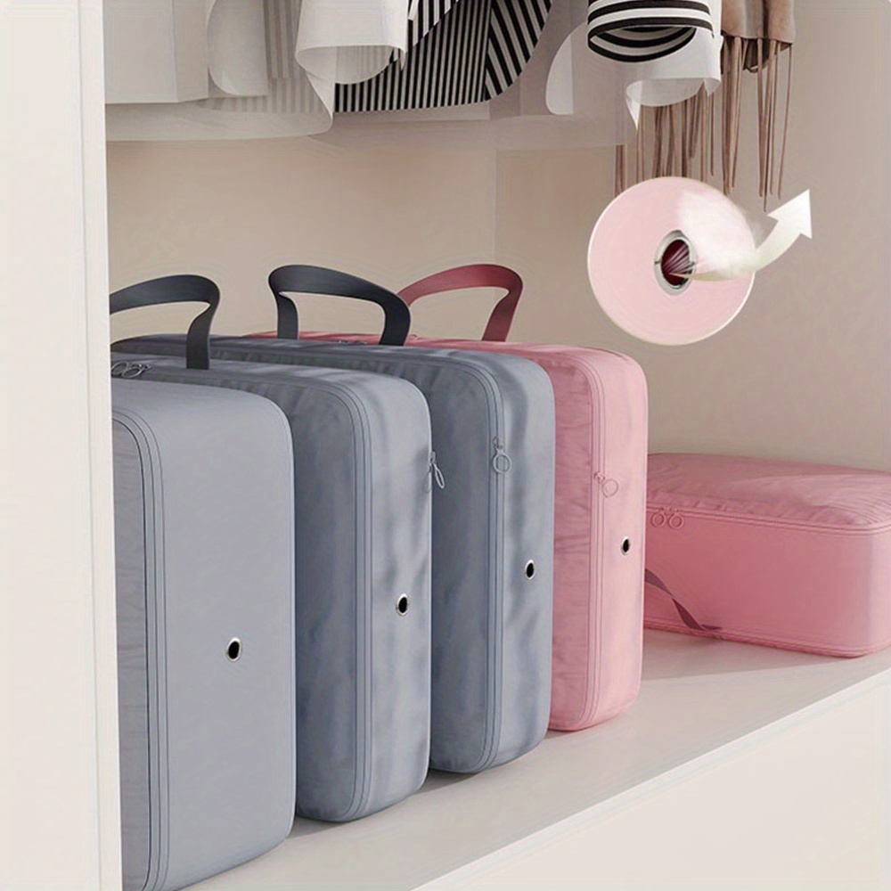 Portable Clothes Storage Organizer Bag Fabric Compression - Temu