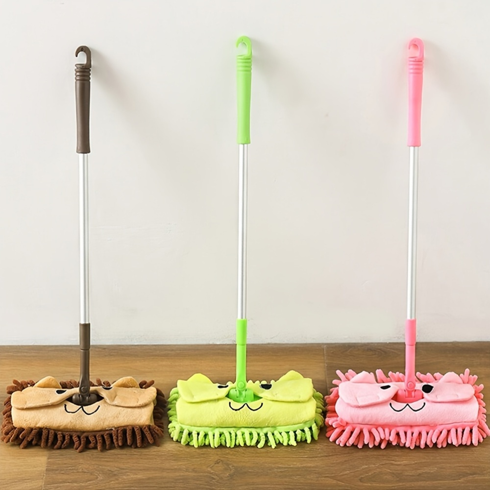 Bee Senor Mini Household Cleaning Mop - Portable Plastic Floor Mop with Cute Cartoon Character Design, Ideal for Back to School Season, Halloween, Christmas Gifts & Home Decor, Festive Gift Item | Playful Design | Durable Plastic Mop, Mop for Floor