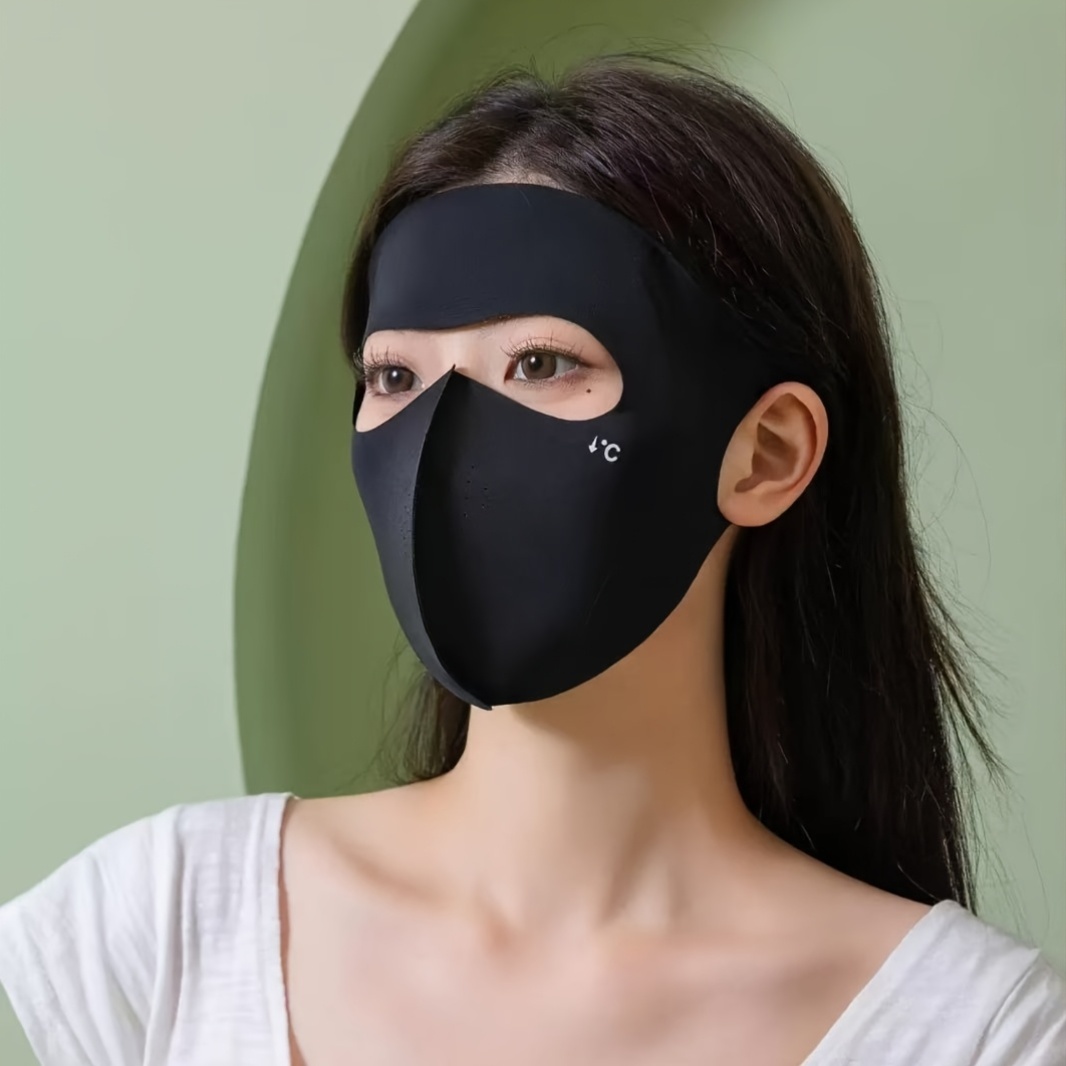 Women's Solid Color Seamless Mask for Outdoor Activities