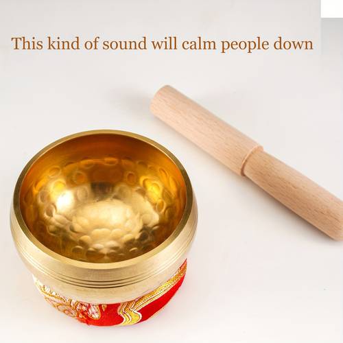 handcrafted copper singing bowl yoga meditation and relaxation measuring 3 15 inches an tool for mindfulness it serves as a beautiful room decoration with complimentary gaskets and