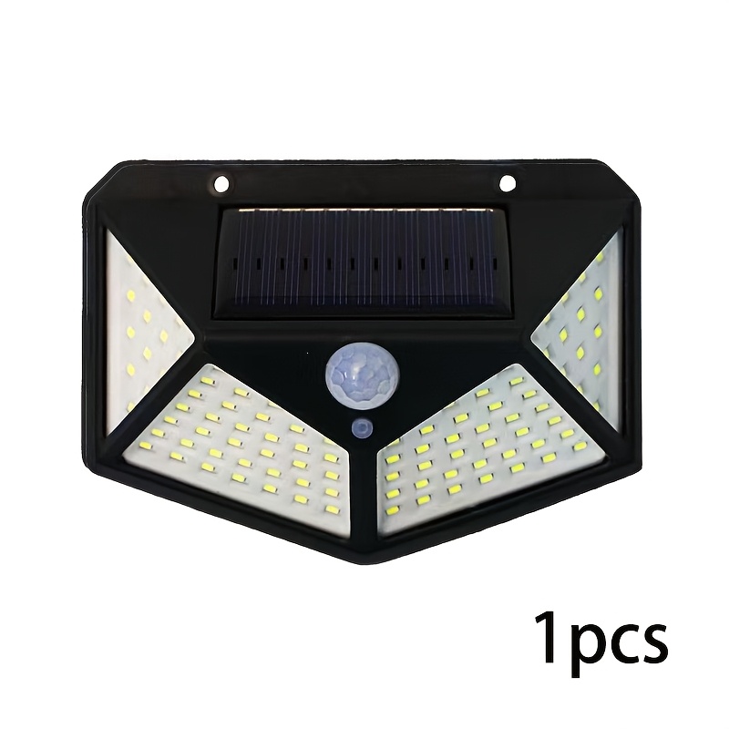 TEMU New 1pc White Light Solar Courtyard Light Lighting Home Outdoor Human Induction Light Automatic On At Night Wall Lamp