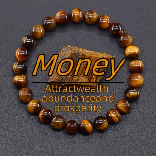 set of 2 8mm bracelet tigers eye bracelet attracts wealth and suitable for everyday wear and special occasions