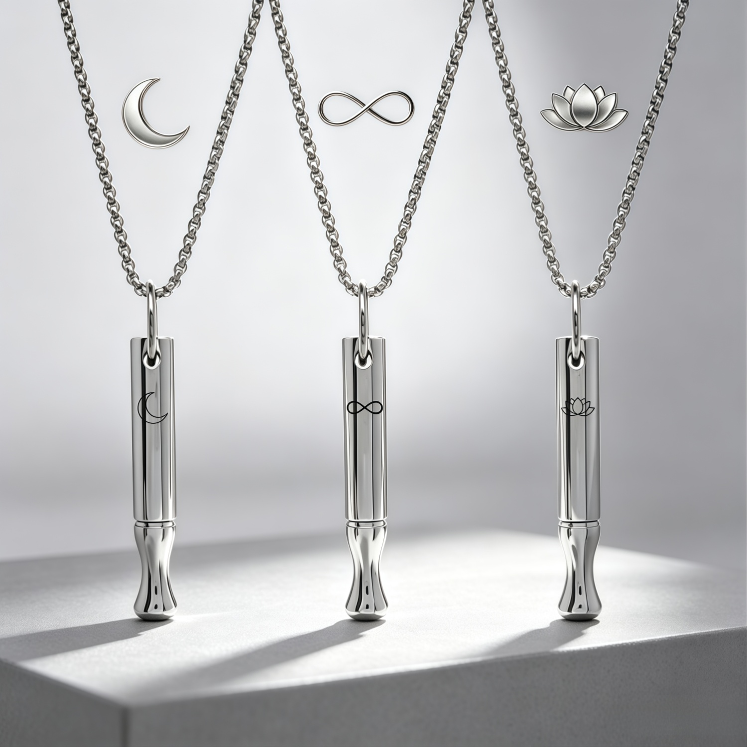 breathing necklace stainless steel mindfulness jewelry for   and relaxation special gifts for men and women