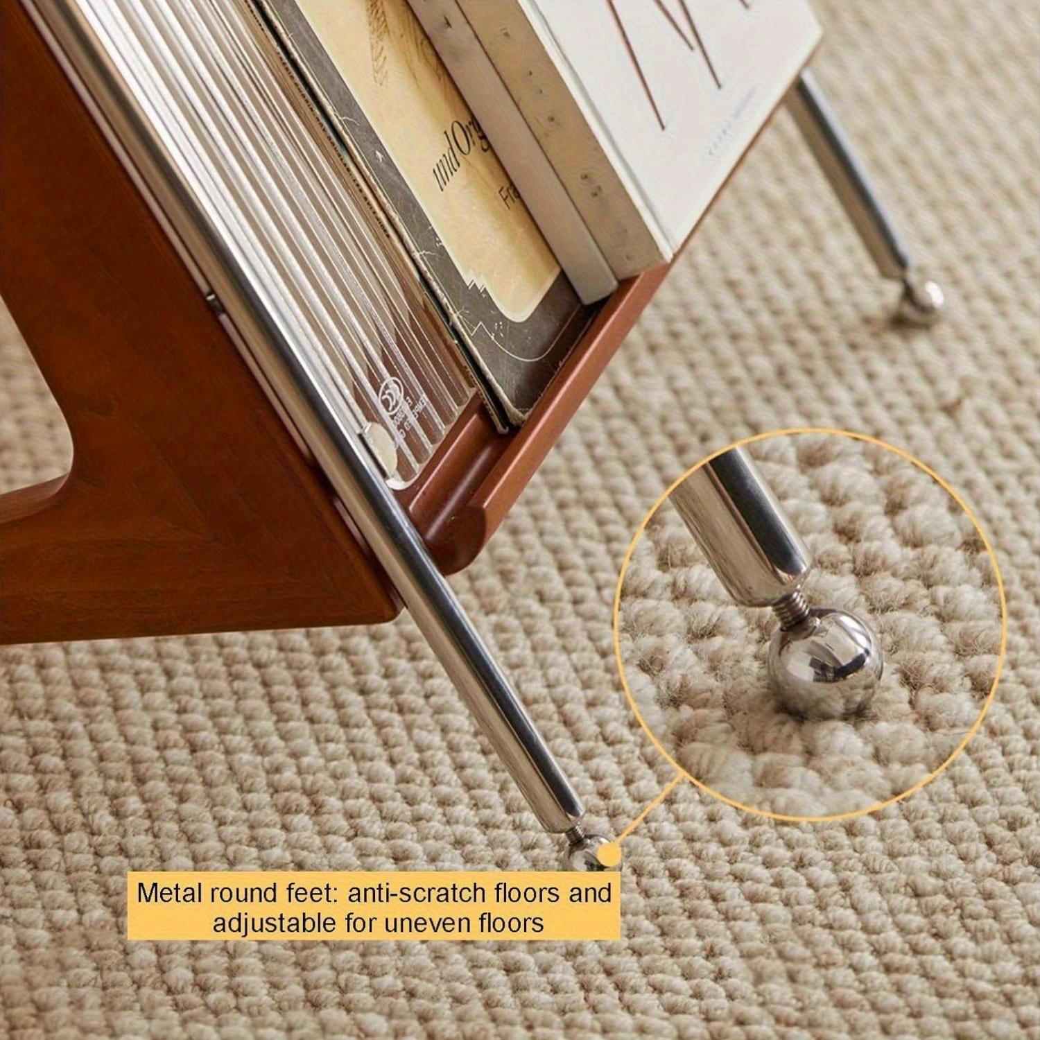 Black Z-Shaped End Table Featuring a Glass Top And Magazine Holder, Perfect As a Retro Accent Table Or a Small Coffee Table with Storage for Your Living Room Or Bedroom