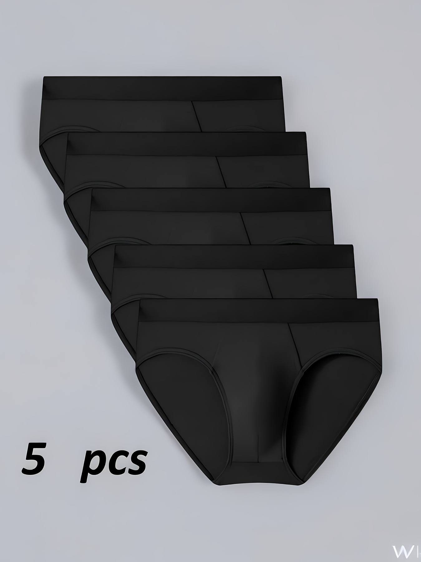 5pcs mens soft comfortable athletic briefs