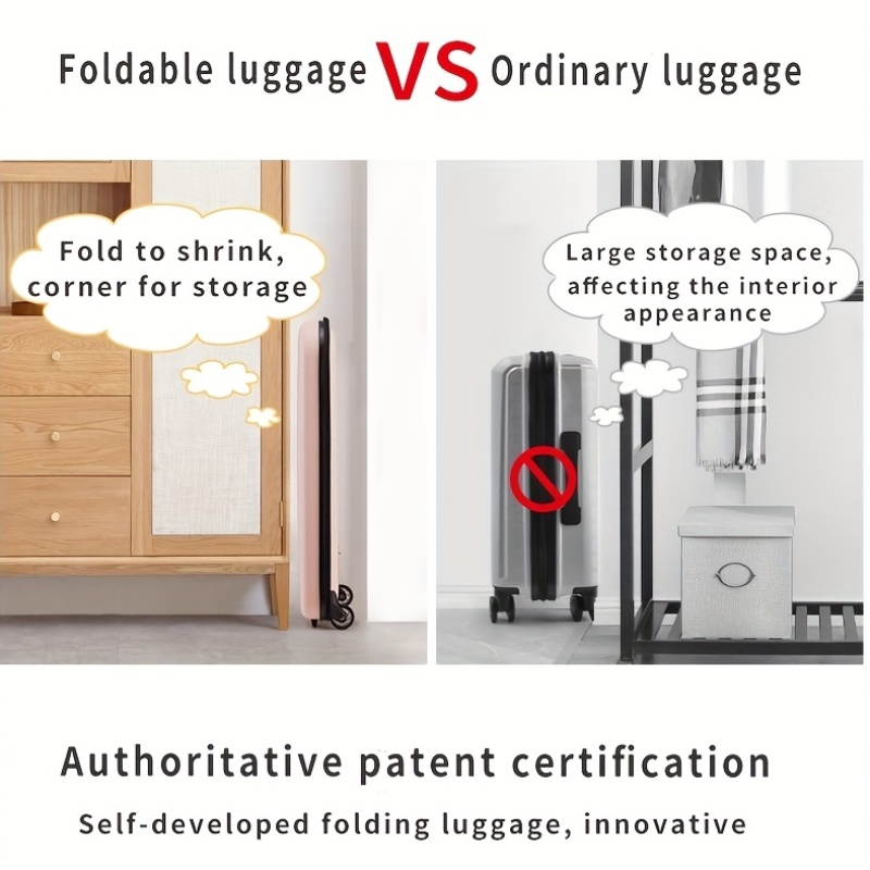 Lightweight Multifunctional Trolley Suitcase with Single Direction Wheel