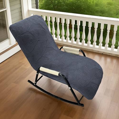 1pc leaf jacquard outdoor rocking chair recliner cover