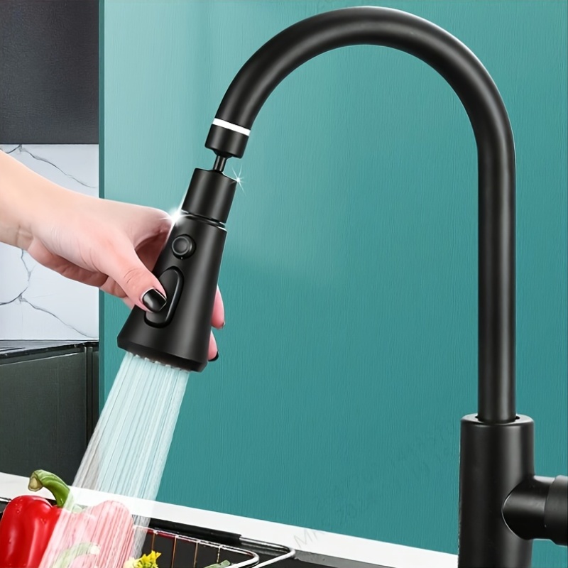 modern kitchen faucet 3 spray   strong weak pause anti     filter water saving swivel spout durable construction for dishwashing