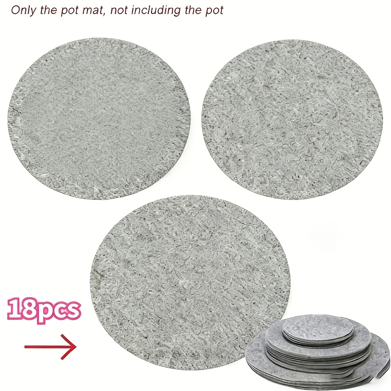 TEMU 18pcs Felt Tray Protection Pad, Bowl Anti Friction Pad, Soft Board Storage Packaging, Food Tray Divider, Separator Protector, Steamer Set Pad
