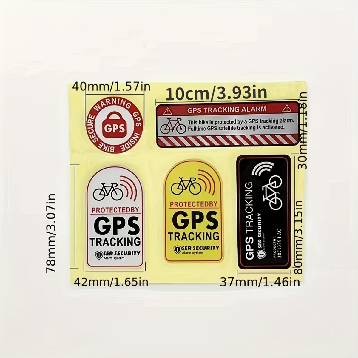 Reflective Gps Tracking Alarm Decals Pe Material Anti theft - Temu