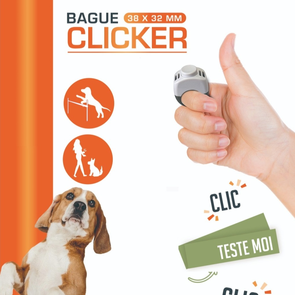 2pcs Ring Clicker Trainer for Dogs, Non-Electric Clicker for Training Cats, Dogs, Horses, Birds, Fish, Rabbits - Helps Teach Commands, Indoor Training, Obedience - Suitable for Puppies and Adult Dogs