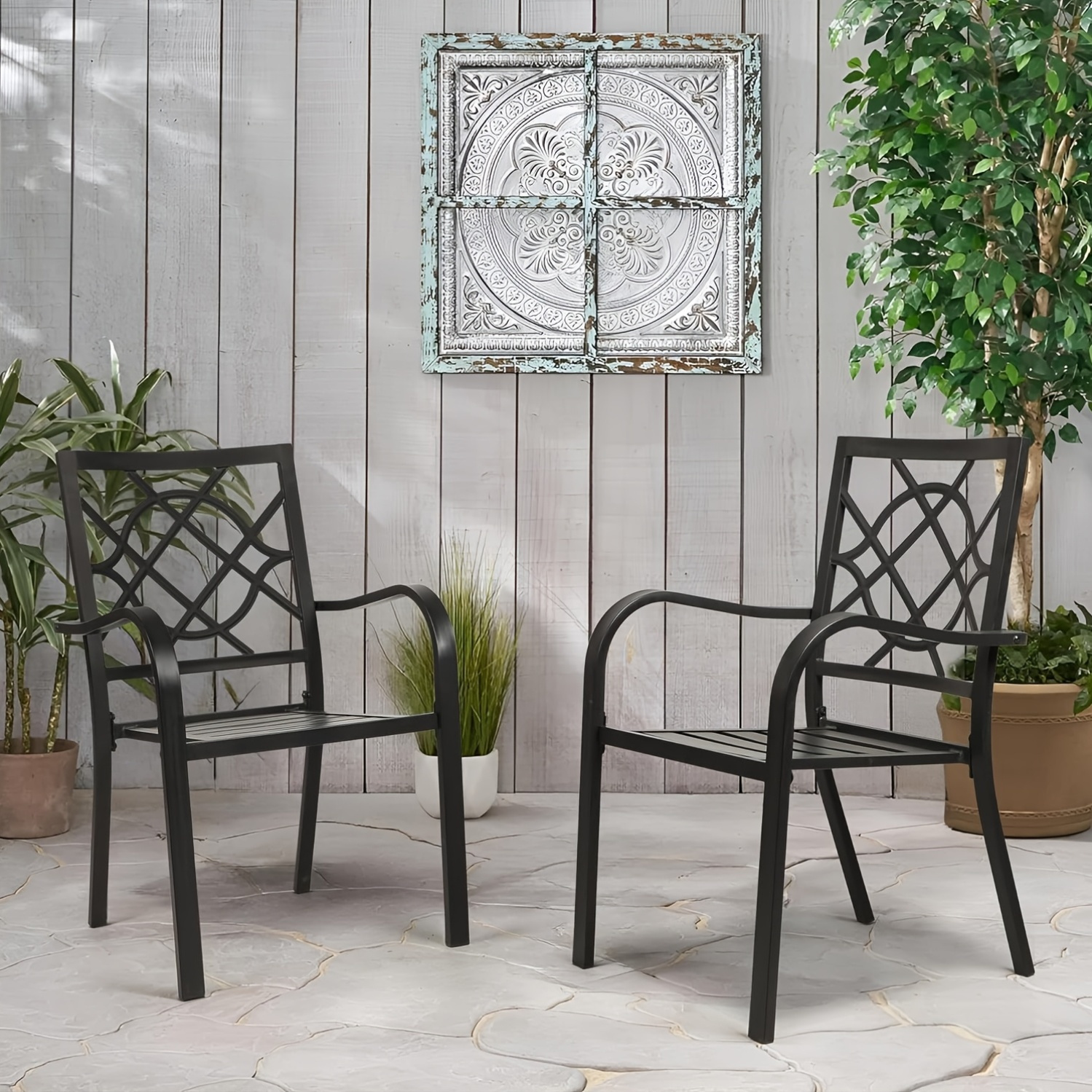metal frame garden chairs