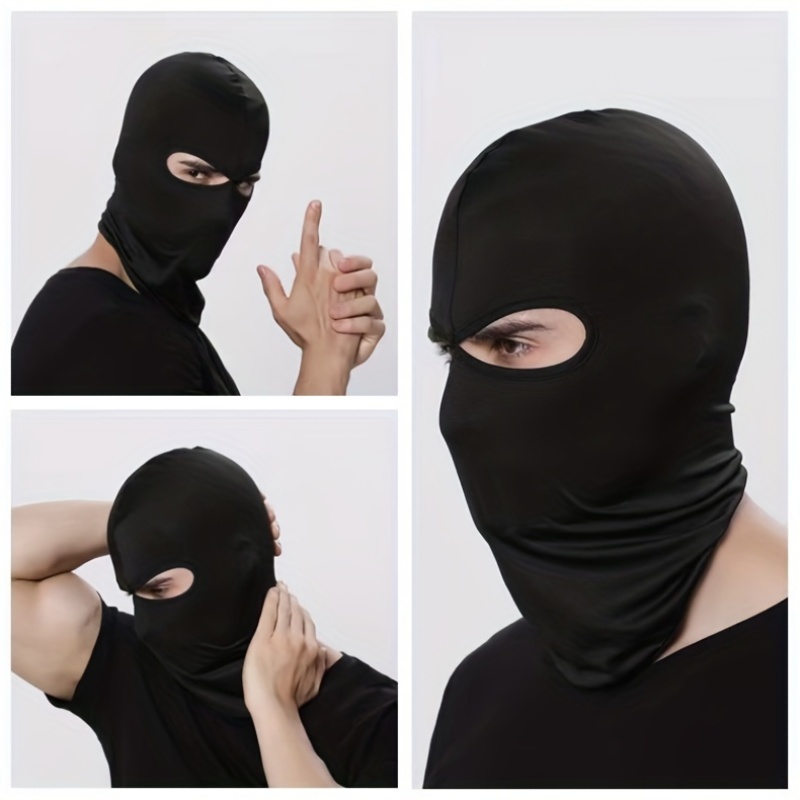 Image of 5pcs Outdoor Sports Cycling Head Cover, Windproof, Dustproof, Neck-protecting, Breathable Inner Liner Face Mask, Suitable For Mountaineering, Fishing, Running, Motorcycle, Bicycle, And Balaclava Hats