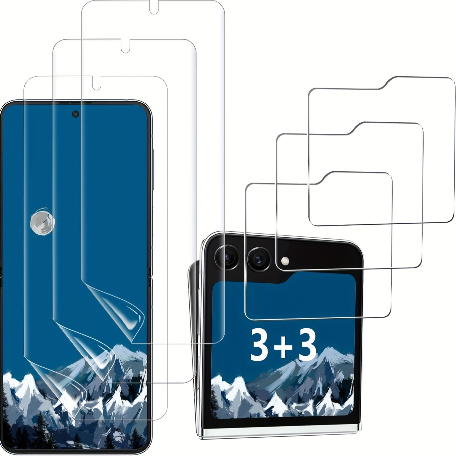 

[3+3 ] Z 6 , 3 Tpu Film + 3 Hd Tempered , -scratch,