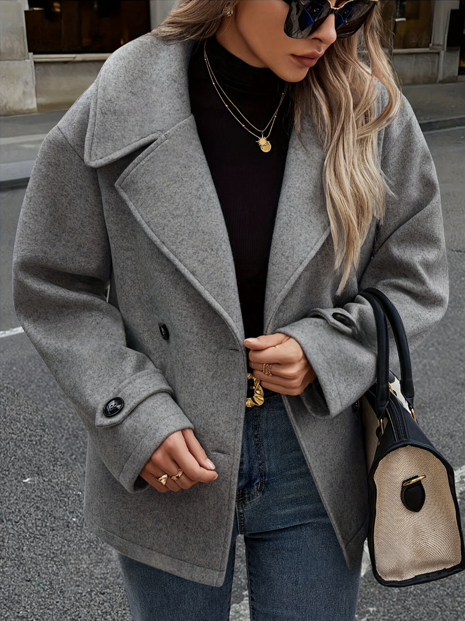 overcoat jacket sold on Temu United States